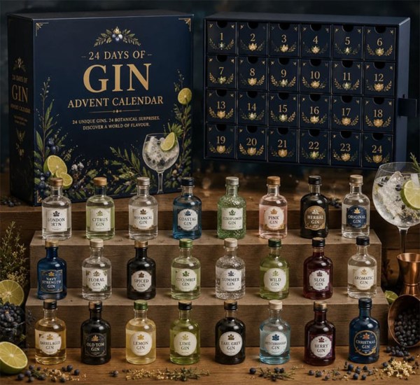 Gin Advent Calendar 24 Days Of Christmas Ornaments Xmas Gifts For Fathers - Image 2