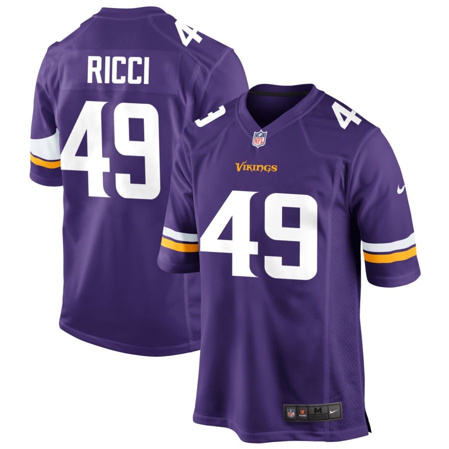 Giovanni Ricci Minnesota Vikings 2025 Game Jersey - Purple