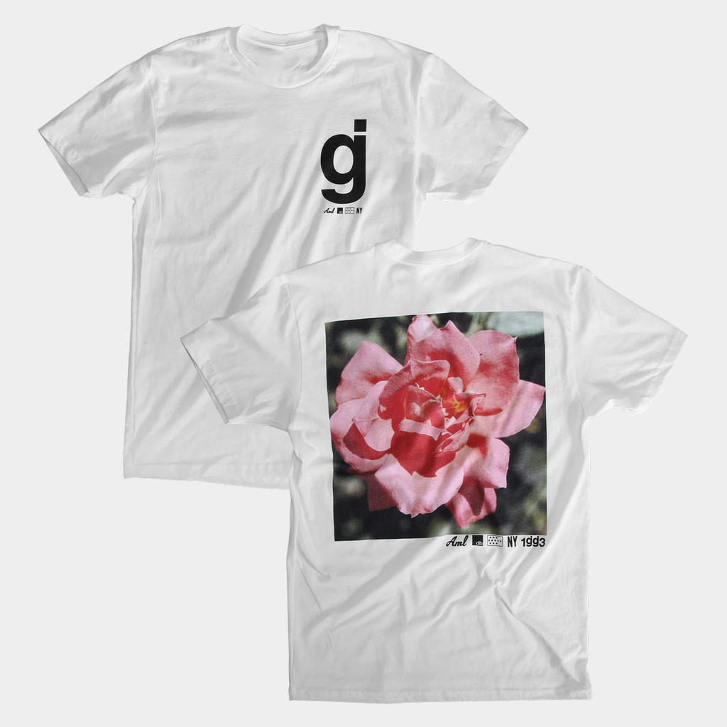 Glassjaw Merch 2026 Material Control Pink Flower White T-Shirt GJ Shirt Gifts For Band Fans