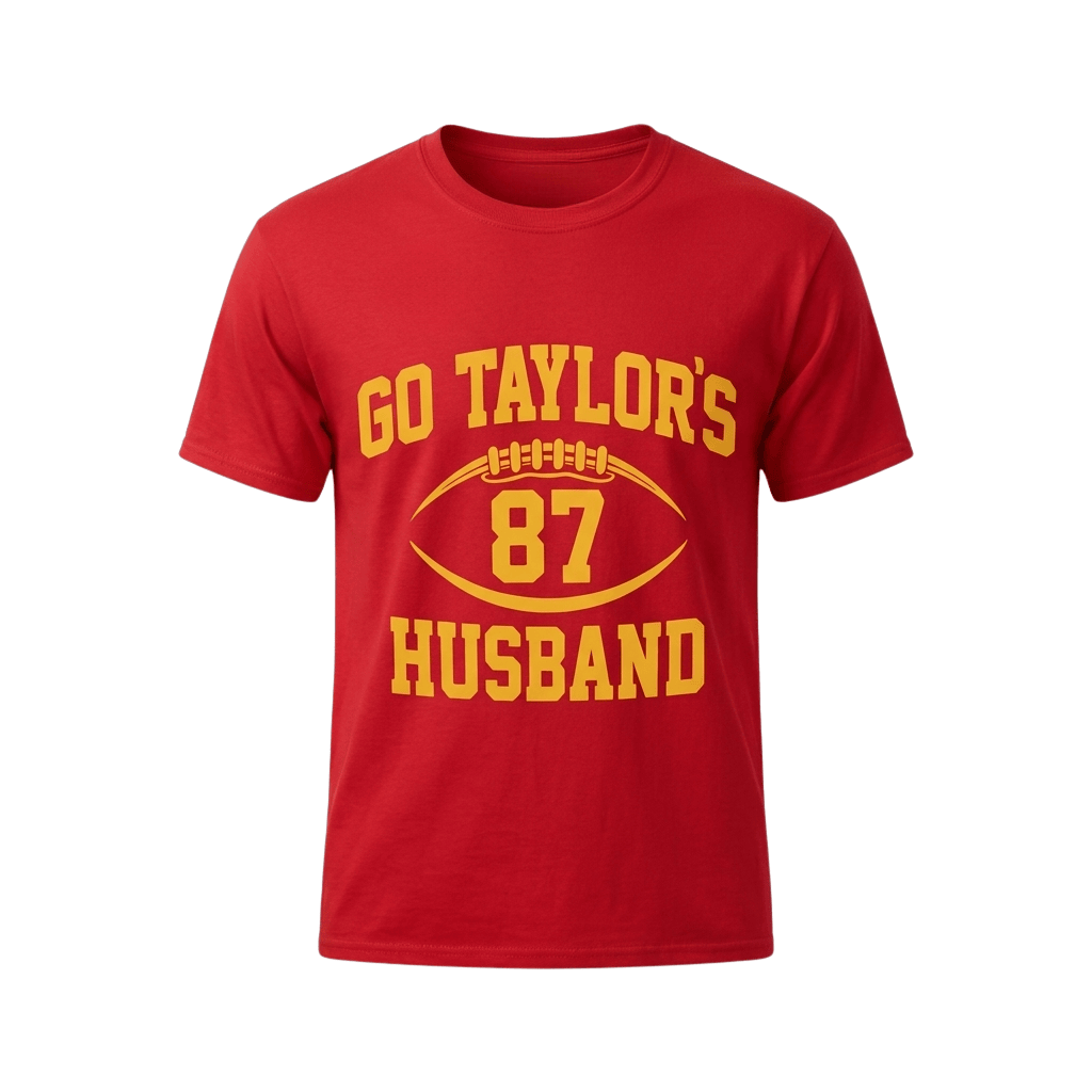Go Taylor's Husband Shirt Travis Kelce #87 KC Chiefs Merch Present For Football Fans
