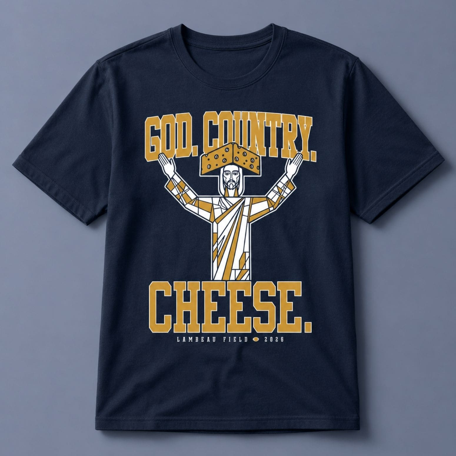 God Country Cheese Shirt Lambeau Field 2026 T-Shirt Gifts For Brothers