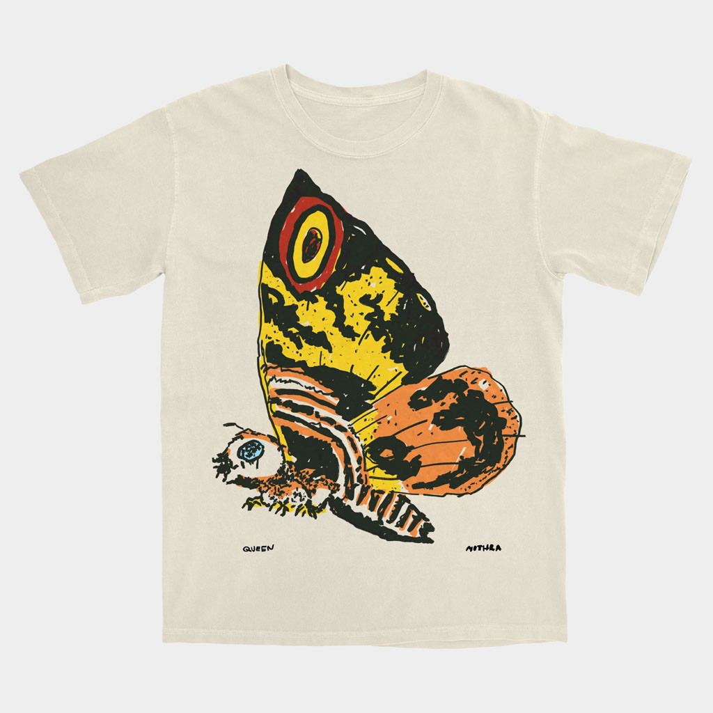 Godzilla Merch 2026 Mothra Queen Sketch T-Shirt Birthday Presents For Boyfriend