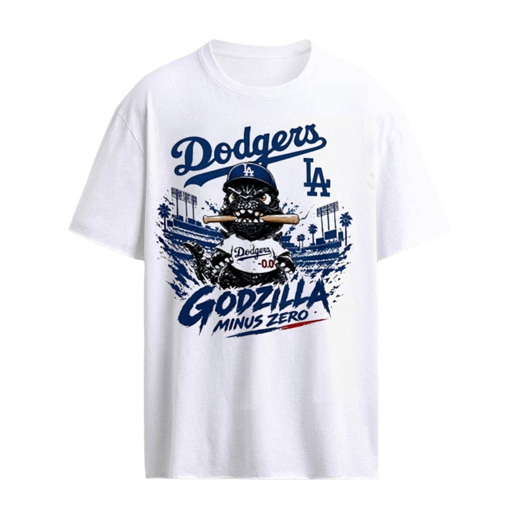 Godzilla Minus One Crossover Los Angeles Dodgers baseball 2026 shirt