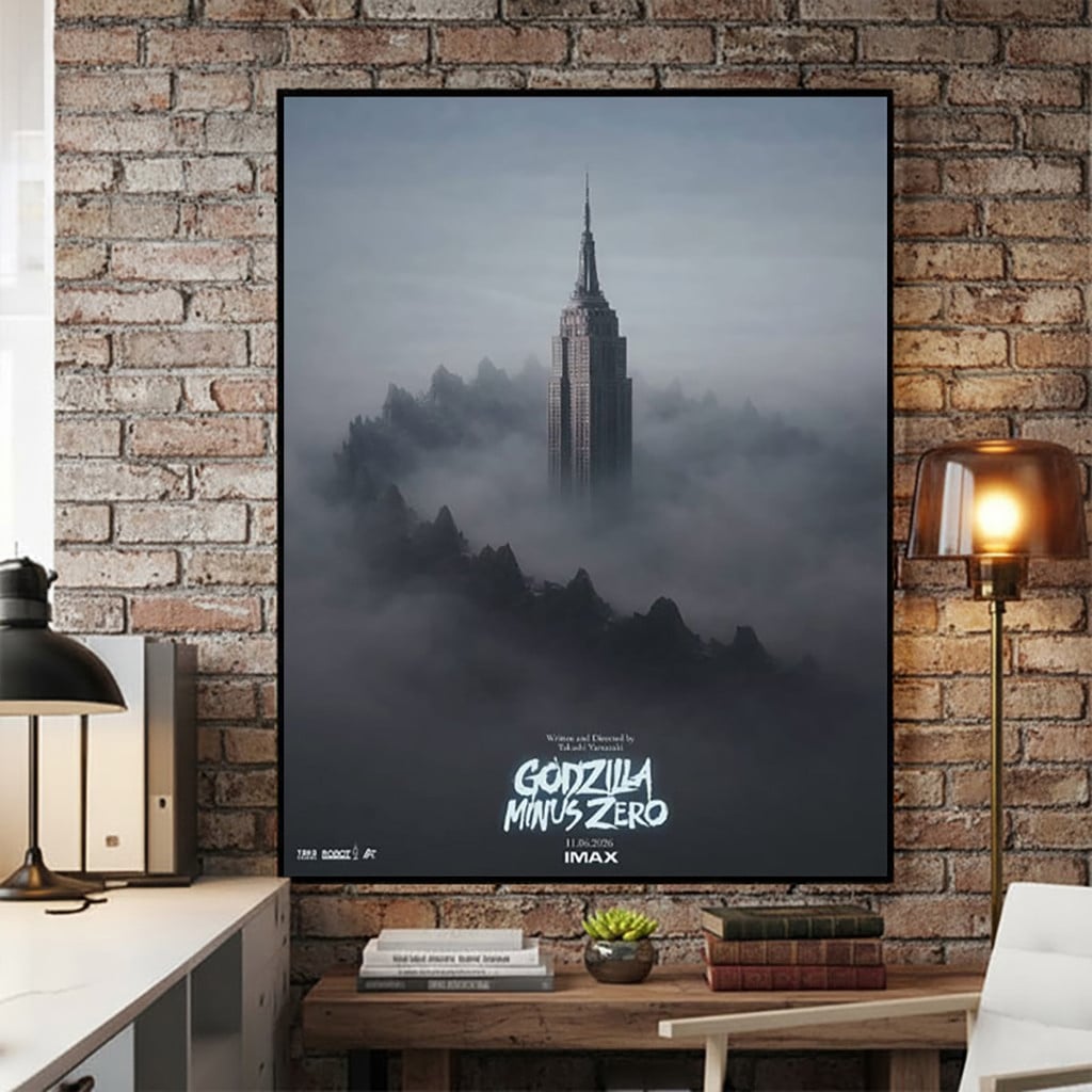Godzilla Minus Zero 2026 Japanese Film In Theaters On November 6 2026 Poster Wall Art Decor