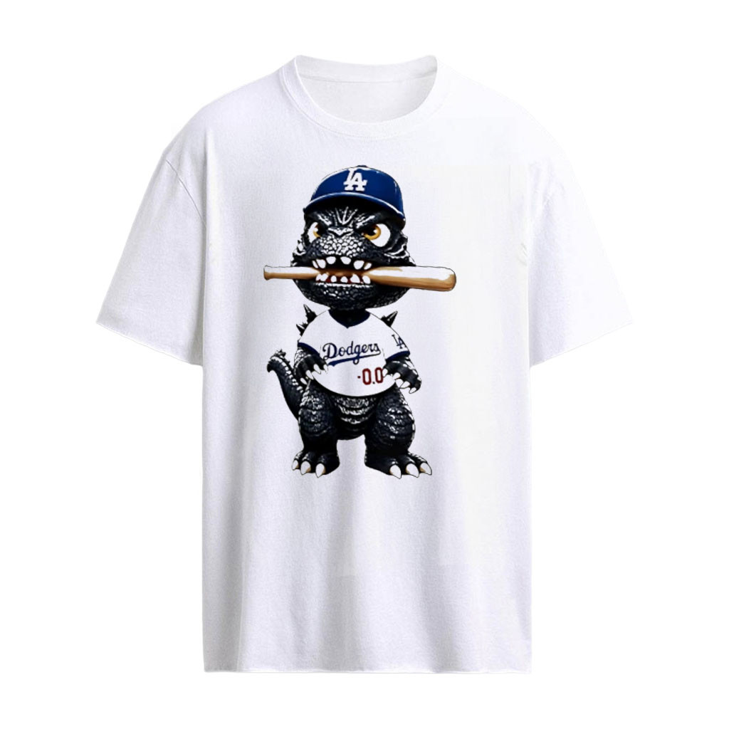 Godzilla Minus Zero Los Angeles Dodgers Baseball Crossover shirt