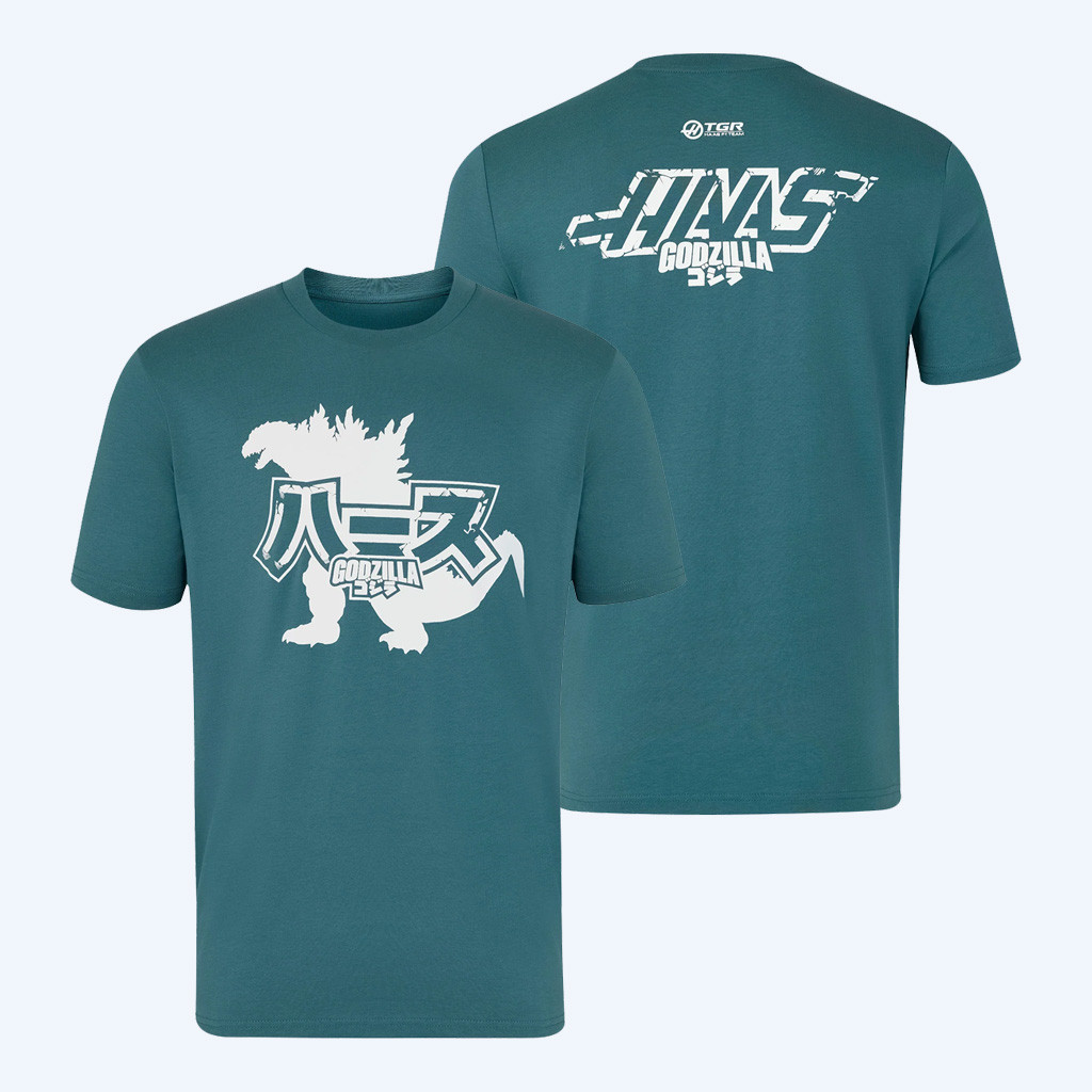 Godzilla x Haas Merch 2026 Godzilla x Haas Team T-Shirt F1 Team Merchandise Gift For Racing Fan
