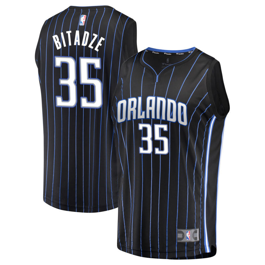 Goga Bitadze Orlando Magic 2025 Fast Break Icon Edition Jersey - Black