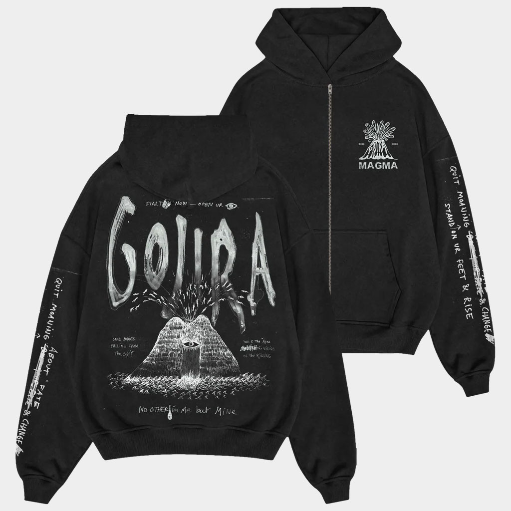 Gojira Merch 2026 Magma Start Now Zip Hoodie Present For Heavy Metal Band Fans