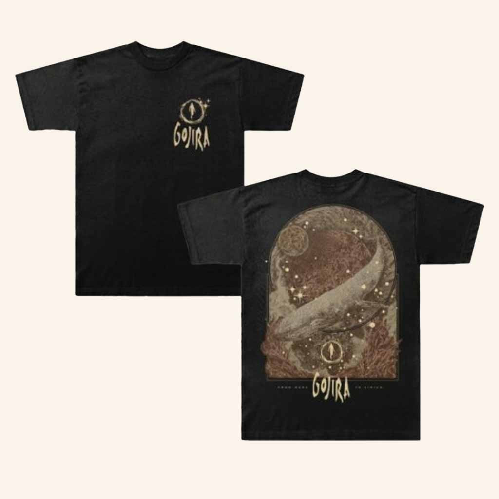 Gojira Merch From Mars To Sirius Black T-Shirt Presents For Music Lovers