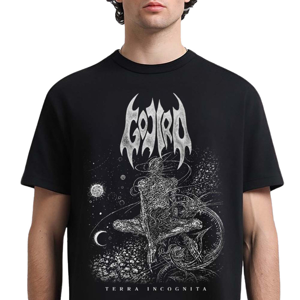 Gojira Terra Incognita 25 Year Anniversary Collection Cosmic Entity T-Shirt Gojira Merch Gifts