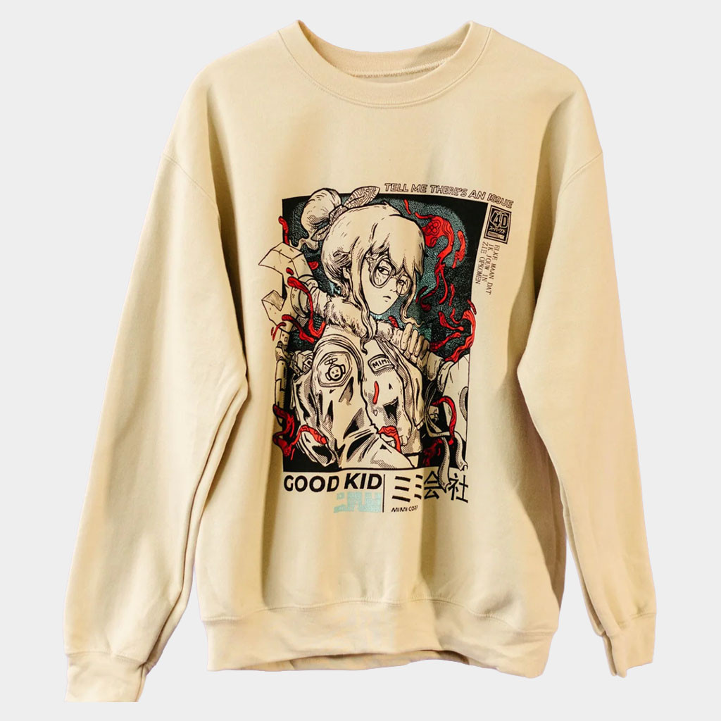 Good Kid Merch 2026 Mimi Crew Sweatshirt Presents For Rock Music Lovers
