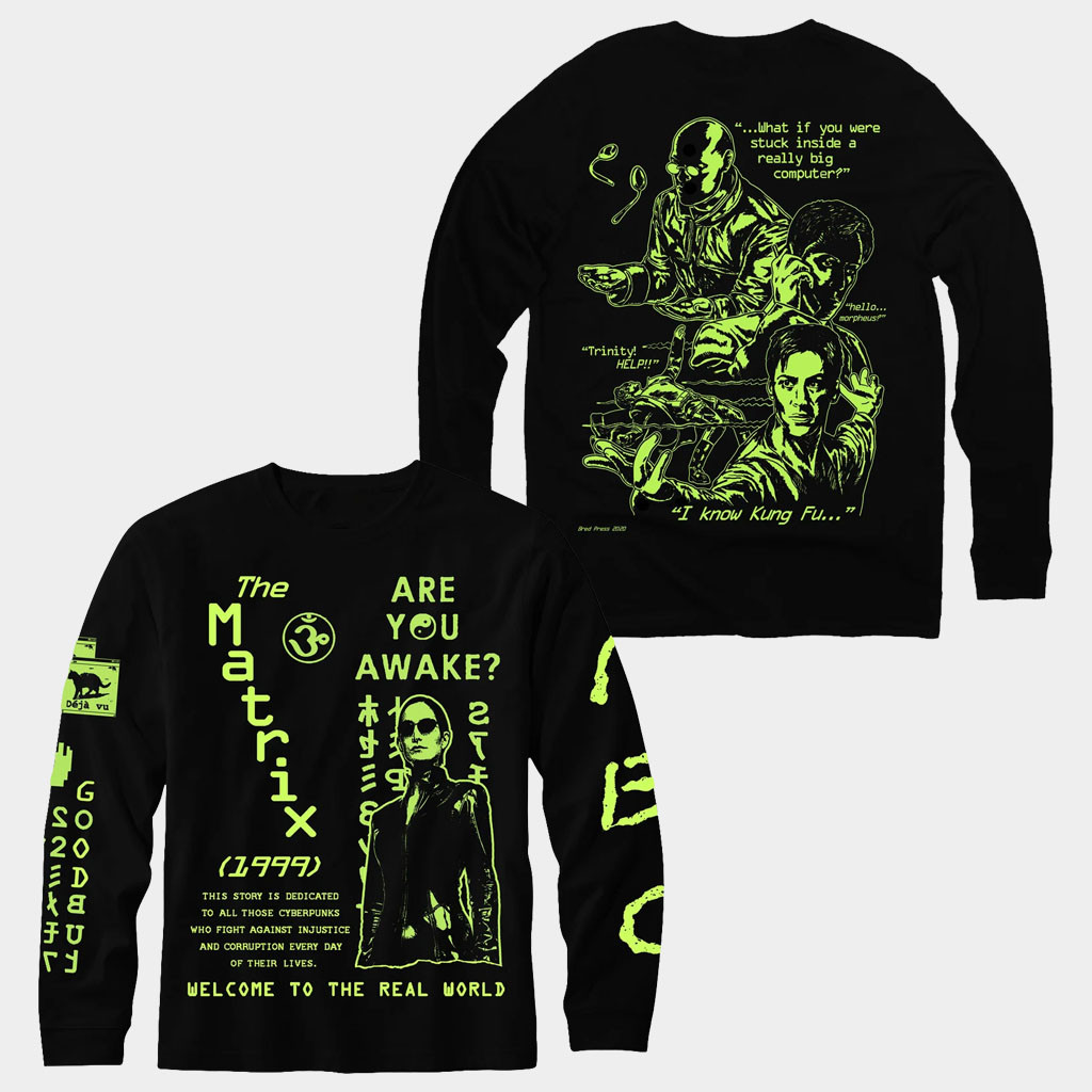 Goodbye Press Merch 2026 Matrix 1999 Long Sleeve Shirt Best Gift For Movie Fans