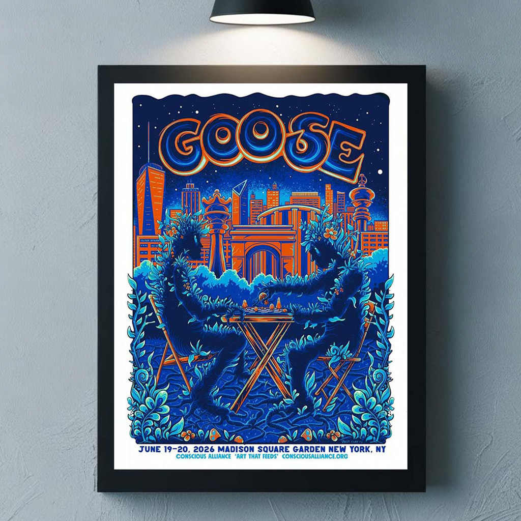 Goose Madison Square Garden New York 2026 Event Poster Home Decor Goose Band Merch
