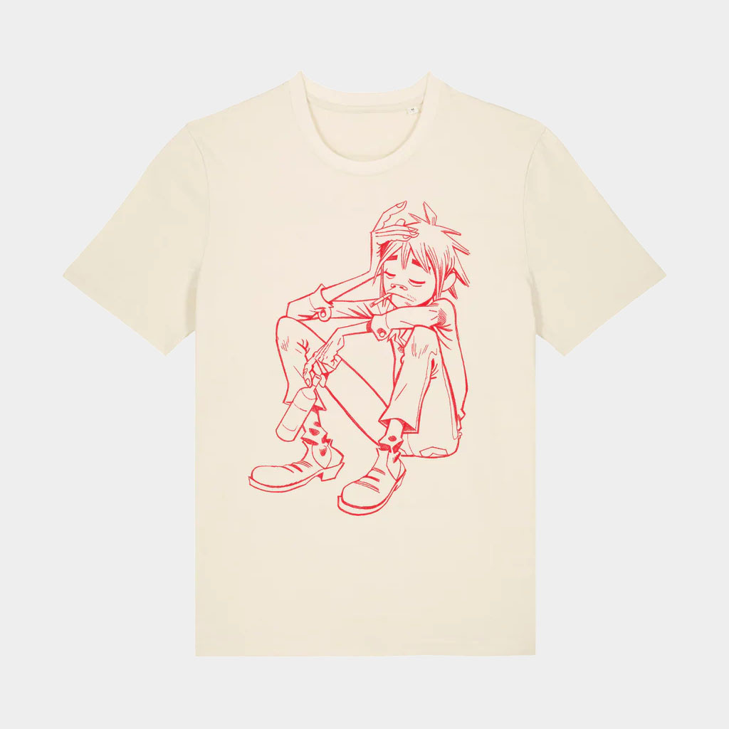 Gorillaz Merch 2026 2D Line Drawing T-Shirt Music Lover Gifts For Him