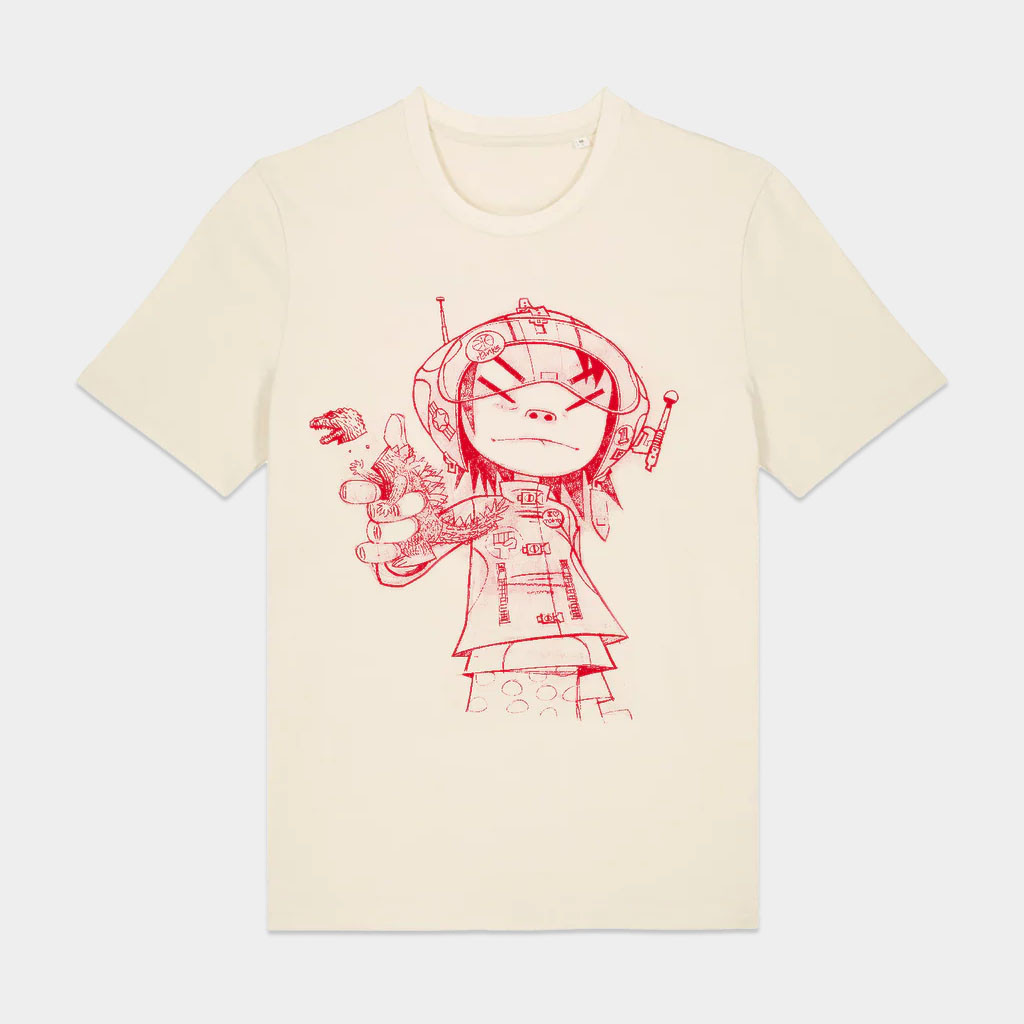 Gorillaz Merch 2026 Noodle Line Drawing T-Shirt Birthday Ideas For Husband