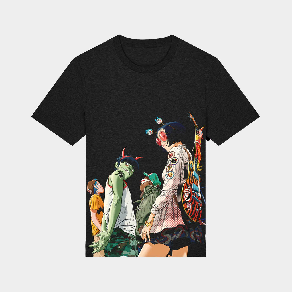 Gorillaz Merch 2026 Tottenham Group Shot T-Shirt Best Gifts For Music Lovers
