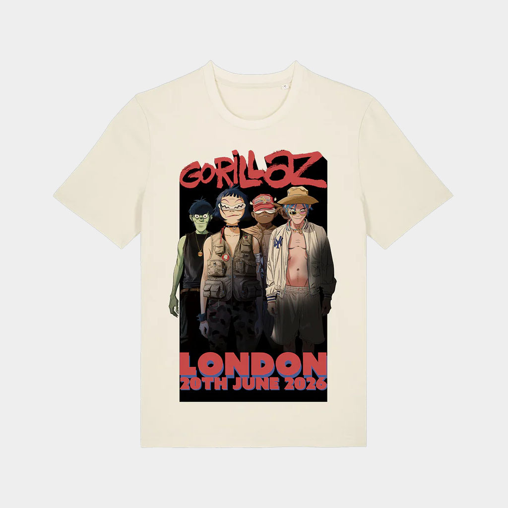 Gorillaz Merch 2026 Tottenham Poster Event T-Shirt Gorillaz Mountain Tour Merch Fan Gifts