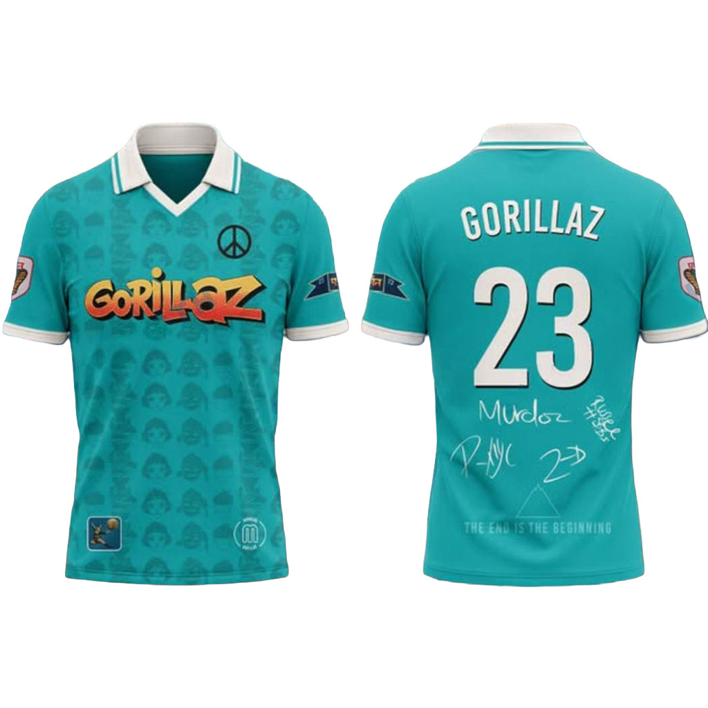 Gorillaz The Mountain Tour 2026 2027 V-Neck Jersey Signed Gorillaz Merch Gift For Fans