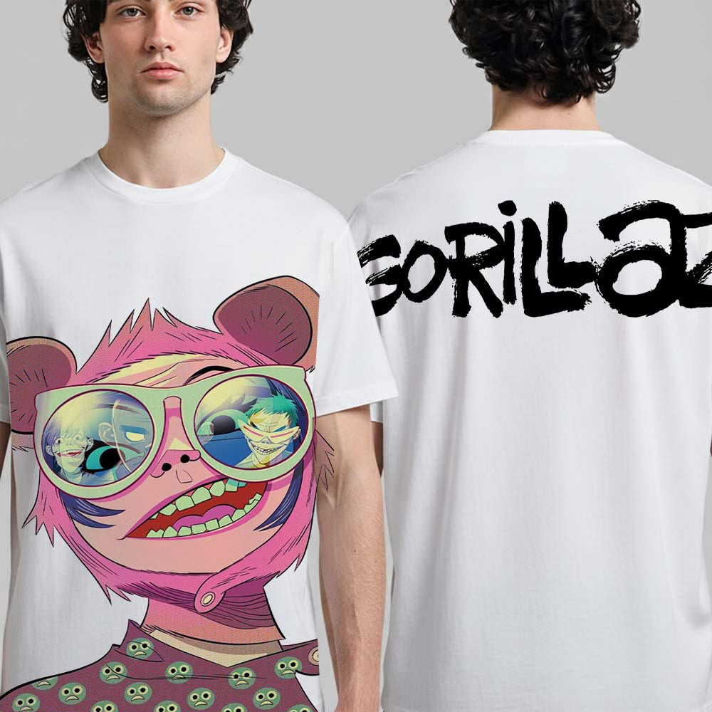 Gorillaz The Mountain Tour Summer 2026 Europe And UK Merch Jumbo Noodle T-Shirt BFF Gifts