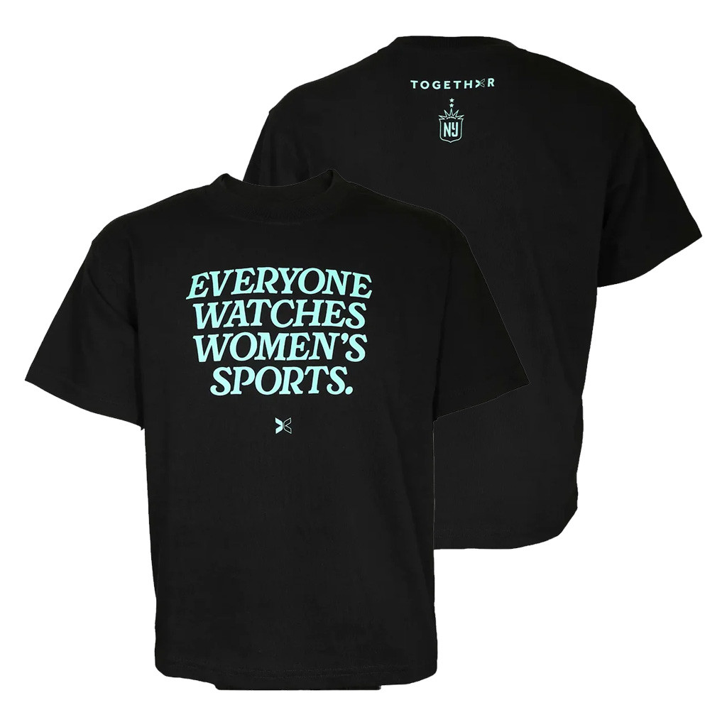 Gotham FC Merch 2026 Everyone Watches Women's Sports Black T-Shirt NWSL Merch Fan Gifts