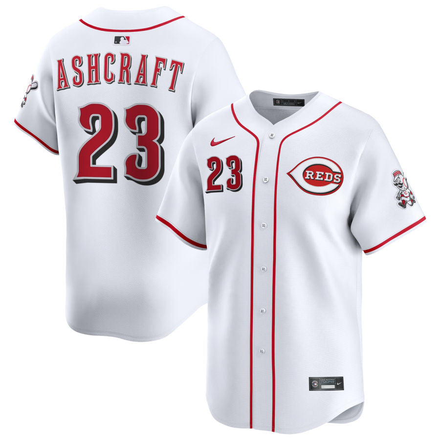 Graham Ashcraft Cincinnati Reds 2025 Home Limited Jersey - White