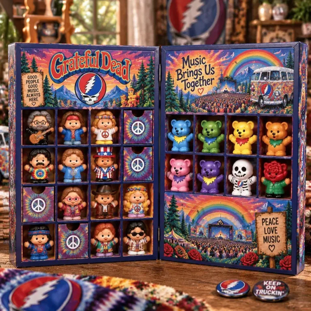 Grateful Dead Advent Calendar 2026 Christmas Tree Ornament Grateful Dead Merch Music Fan Gifts
