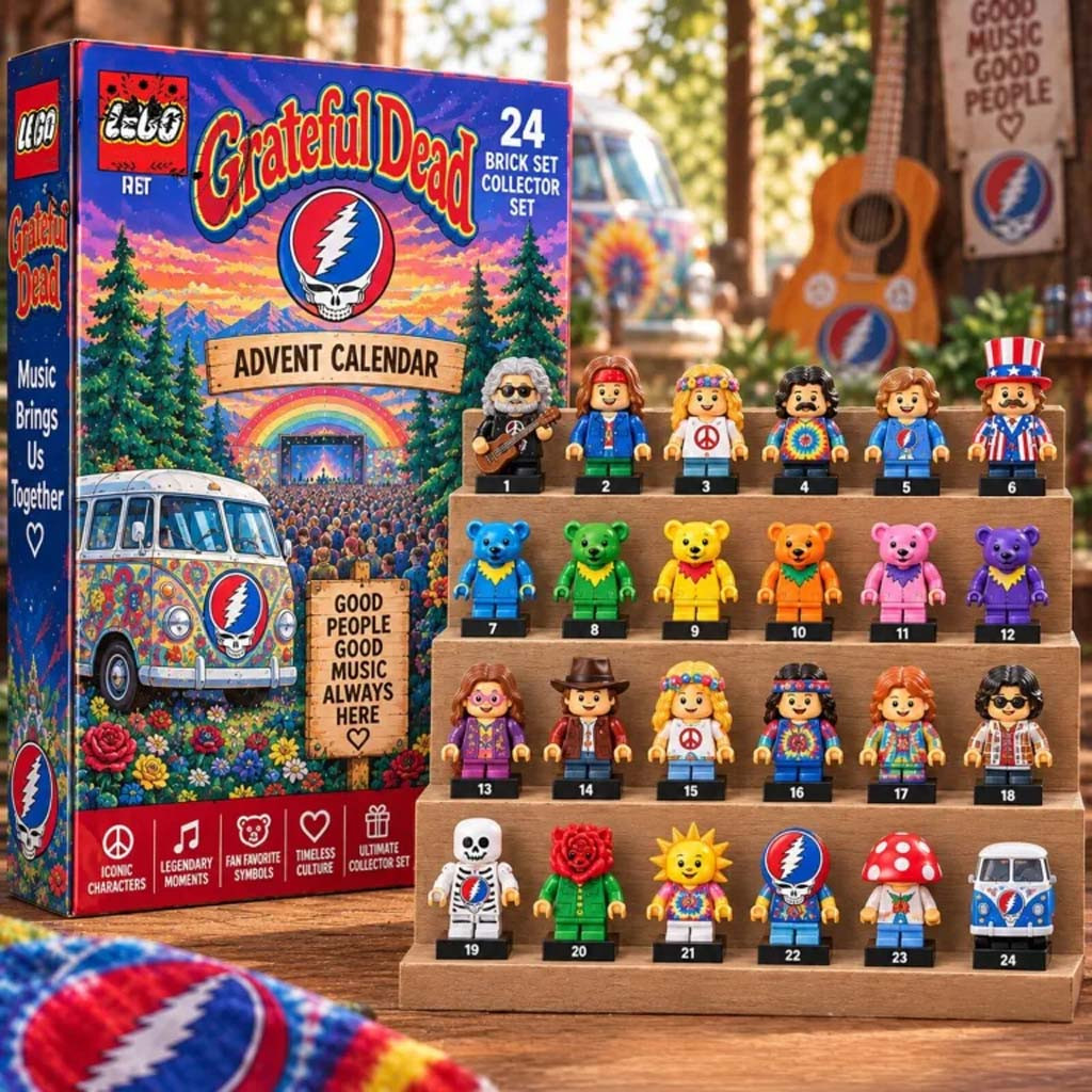 Grateful Dead Advent Calendar Christmas Ornaments Grateful Dead Merch Gift For Band Fans