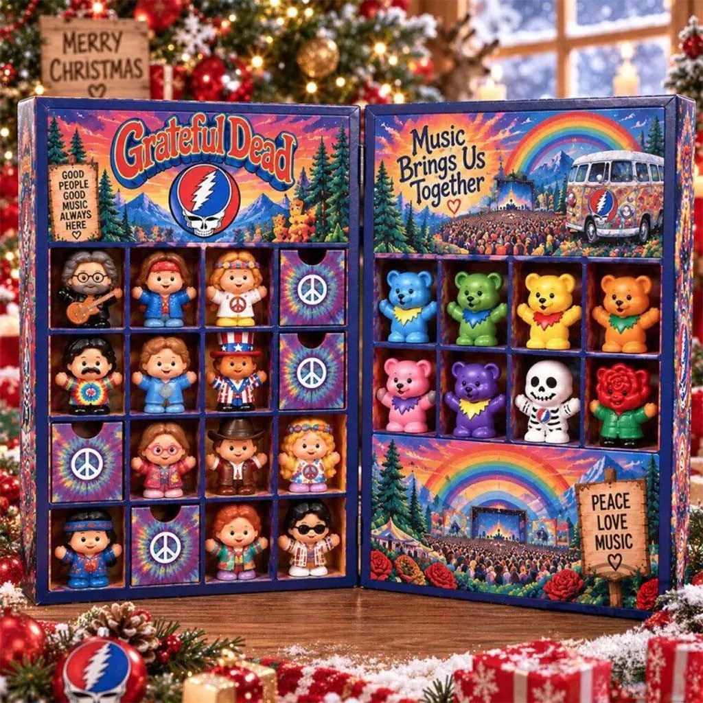 Grateful Dead Little People Collector Advent Calendar Christmas Ornament Grateful Dead Merch