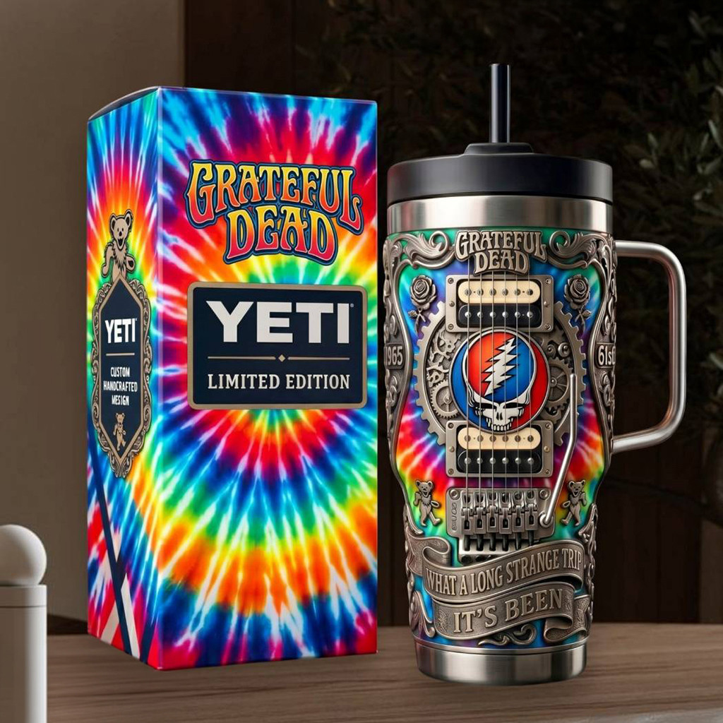 Grateful Dead Steal Your Face What A Long Strange Trip Tumbler Grateful Dead Merch Dad Gifts