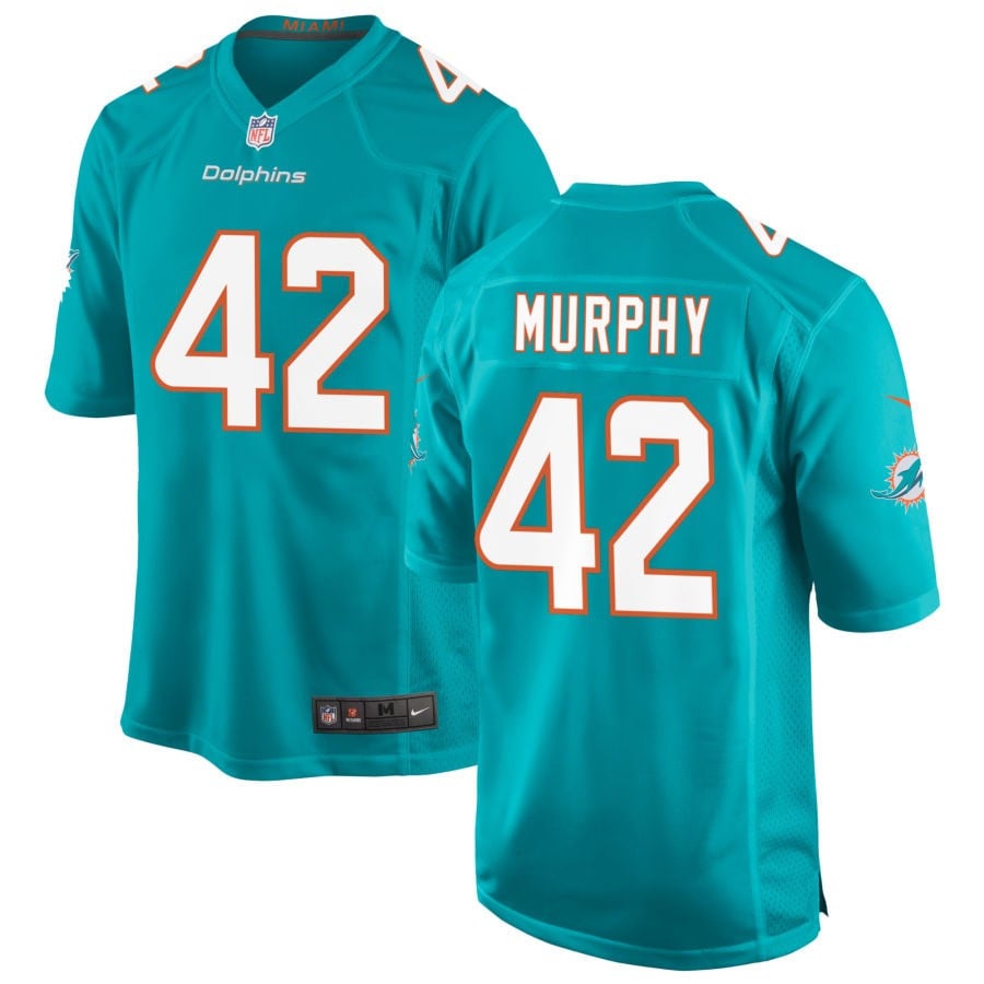 Grayson Murphy Miami Dolphins 2025 Game Jersey - Aqua