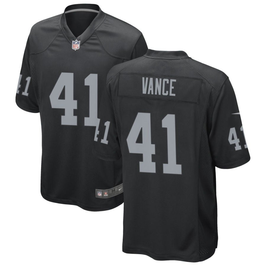 Greedy Vance Las Vegas Raiders 2025 Game Jersey - Black