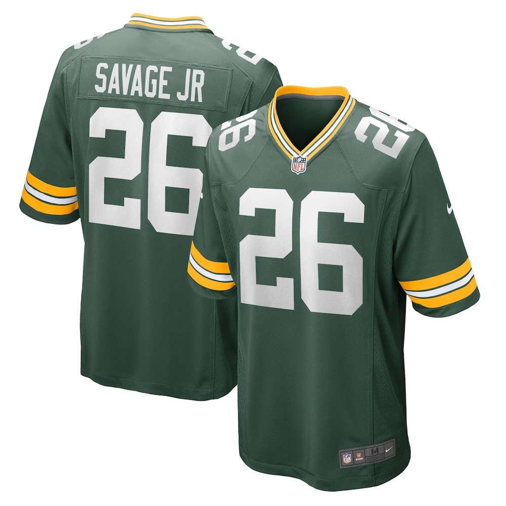 Green Bay Packers Merch - Men's Darnell Savage Jr. Game Team Jersey, Green - Football Gift Idea
