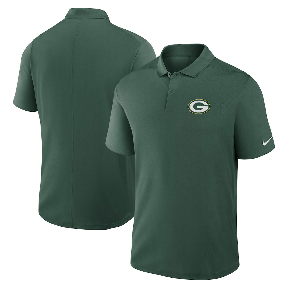 Green Bay Packers Merch - Men's Dri-FIT Victory Polo, Green - Cool Football Gifts