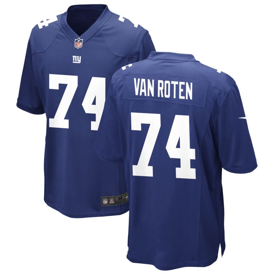 Greg Van Roten New York Giants 2025 Game Jersey - Royal