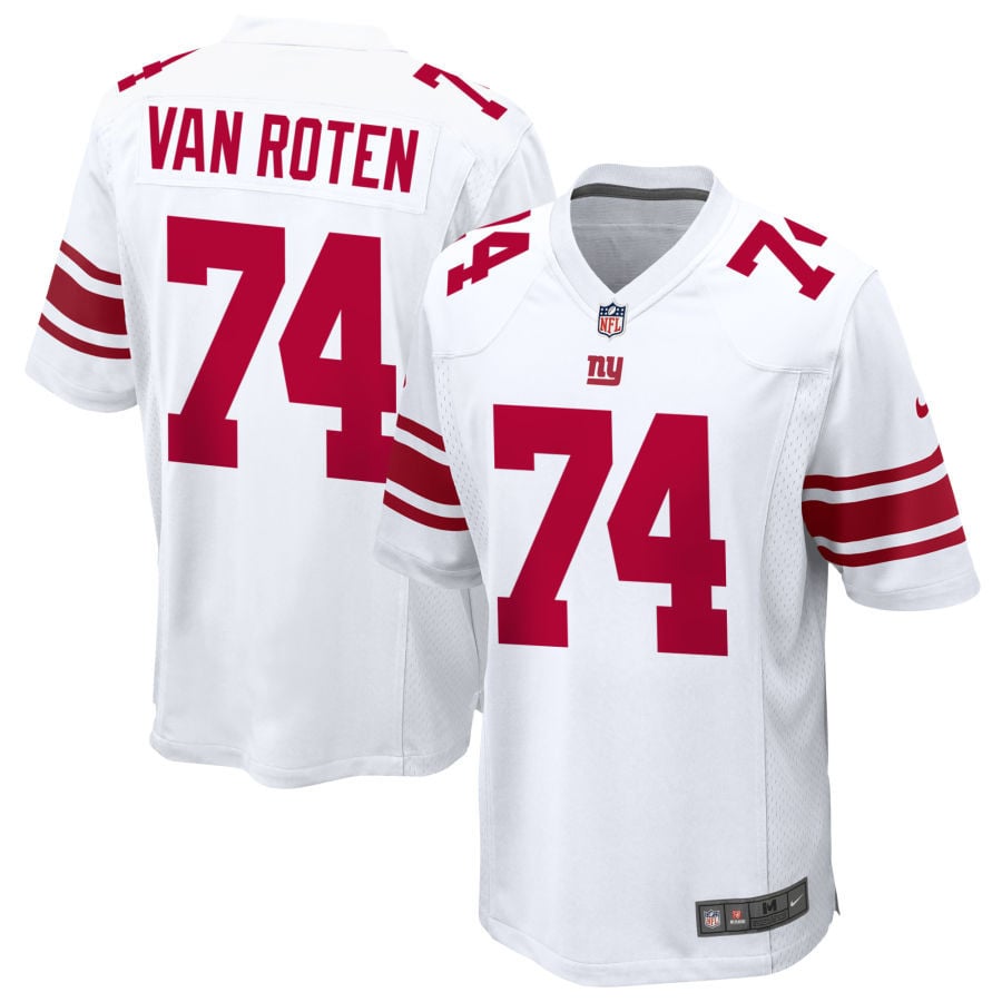 Greg Van Roten New York Giants 2025 Game Jersey - White