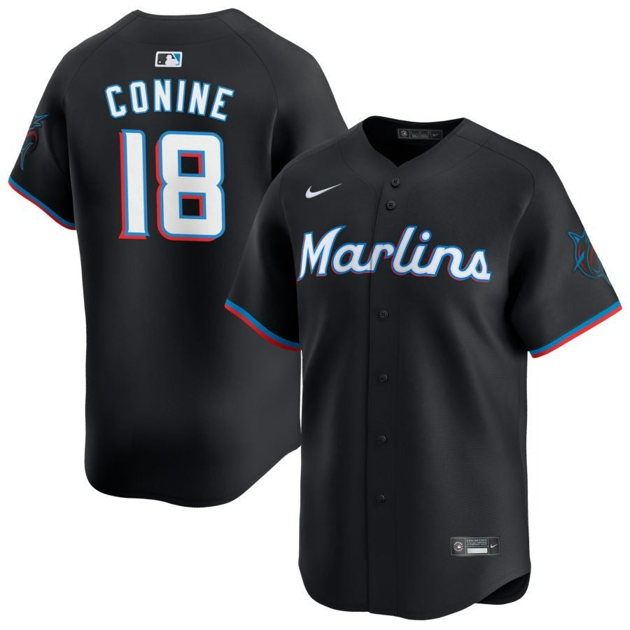 Griffin Conine Miami Marlins 2025 Alternate Limited Jersey ï¿½ï¿½ï¿½ Black