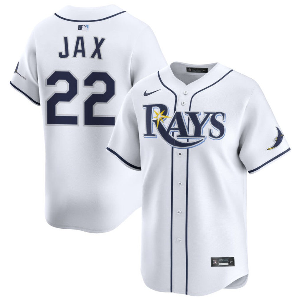 Griffin Jax Tampa Bay Rays 2026 Home Limited Jersey - White