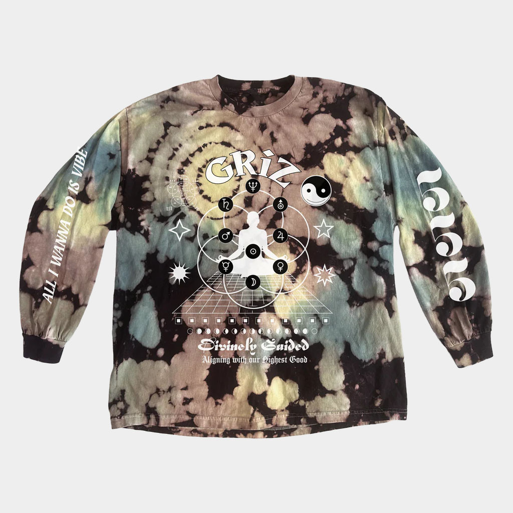 Griz Merch 2026 GRiZ Highest Good Tie Dye Long Sleeve T-Shirt Gifts For Friends
