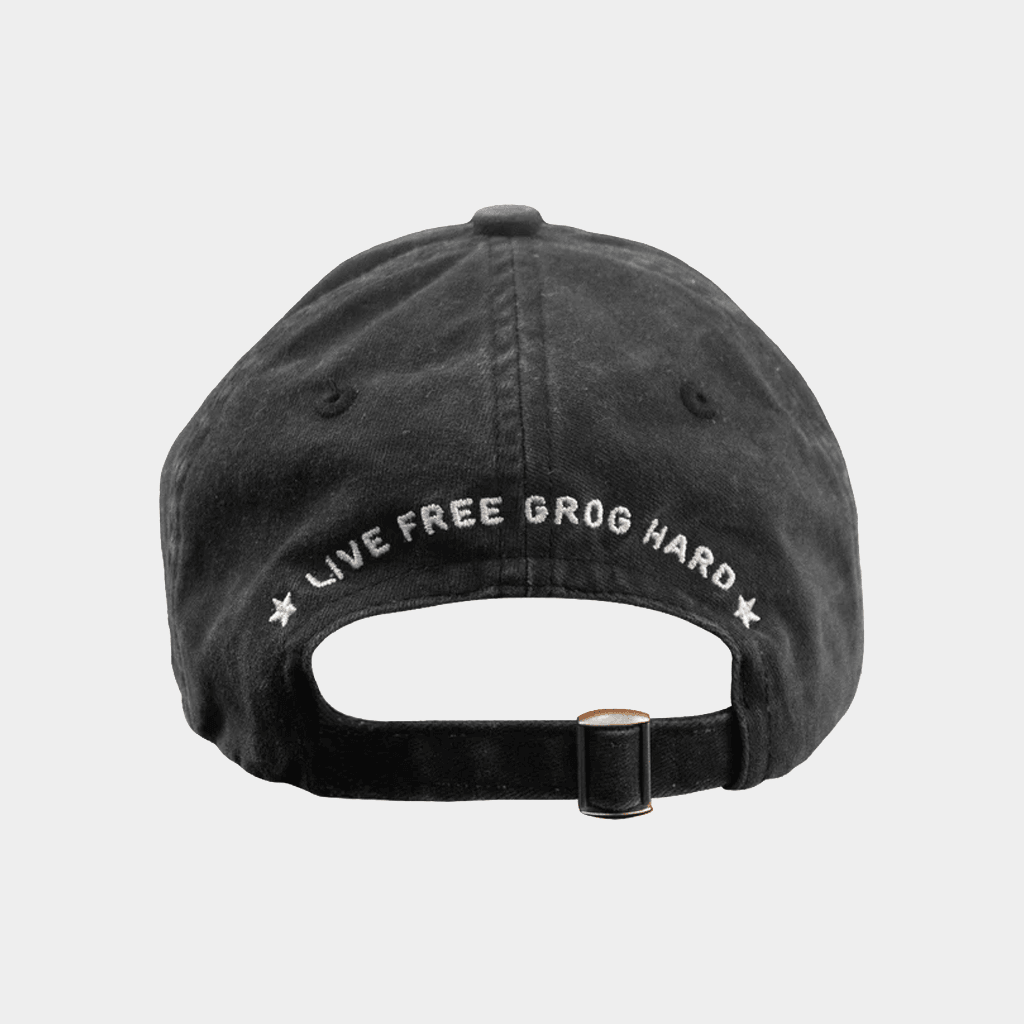 Grog Merch 2026 Grog Tour Hat Embroidered Live Free Grog Hard Cap Gifts For Friends - Image 2