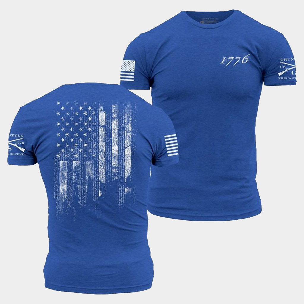 Grunt Style Merch 1776 Flag T-Shirt Grunt Style Shirt 2026 Patriotic Gifts Ideas For Men