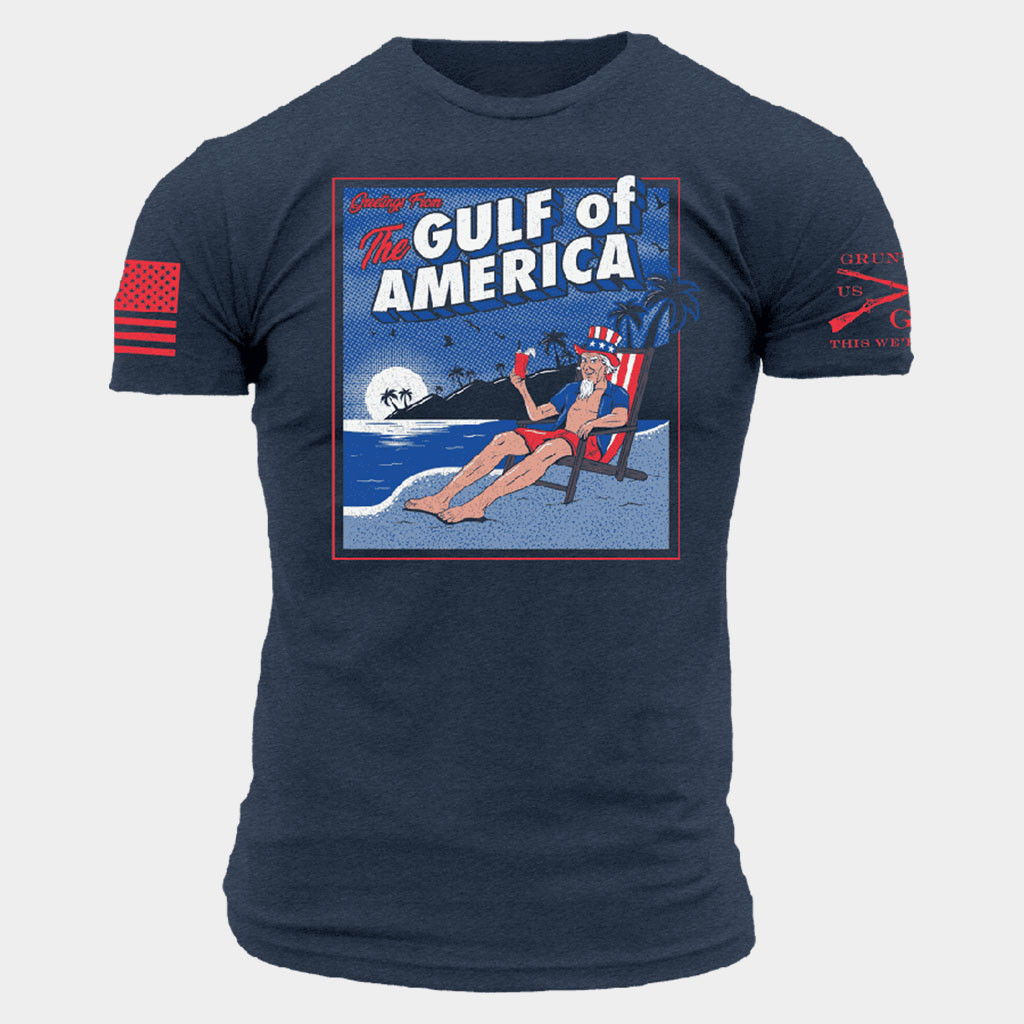 Grunt Style Merch 2026 Greetings From The Gulf Of America T-Shirt Gifts For Patriots