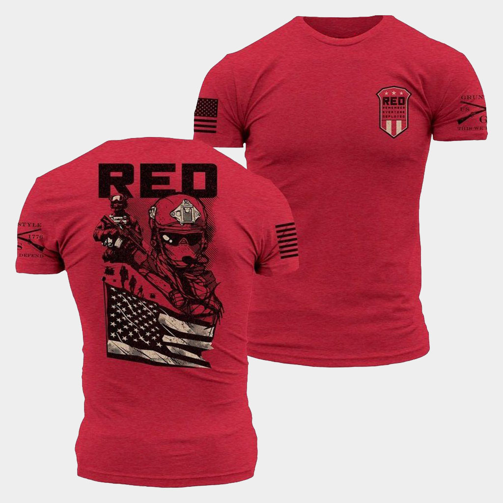 Grunt Style Merch 2026 RED Mission T-Shirt USA 250 Years Of Freedom Clothing Patriotic Gifts