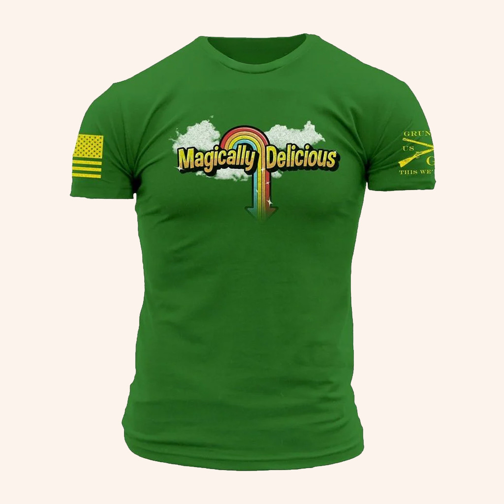 Grunt Style Merch Magically Delicious T-Shirt Patriotic Apparel St Patrick's Gift Ideas