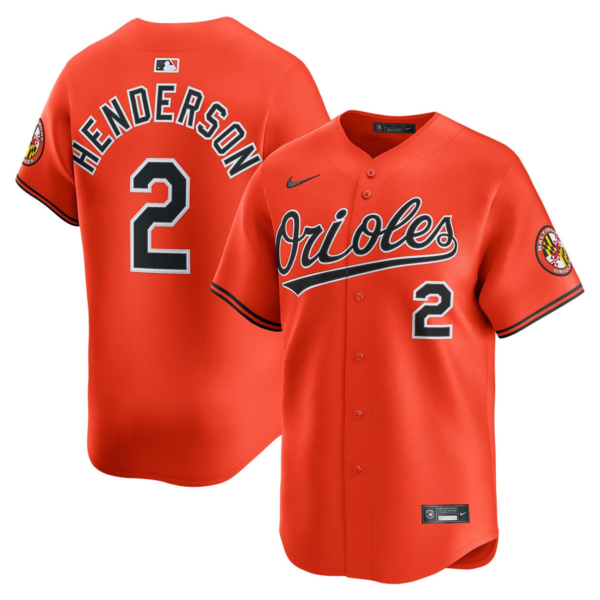 Gunnar Henderson Baltimore Orioles 2025 Alternate Limited Jersey - Orange