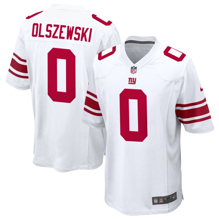 Gunner Olszewski New York Giants 2025 Game Jersey - White