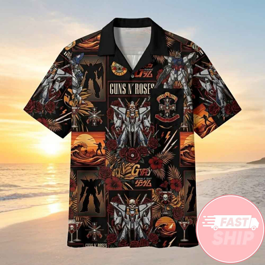 Guns N' Roses Rock Band 2026 Hawaiian Shirt Guns N' Roses Merch Best Father's Day Gifts