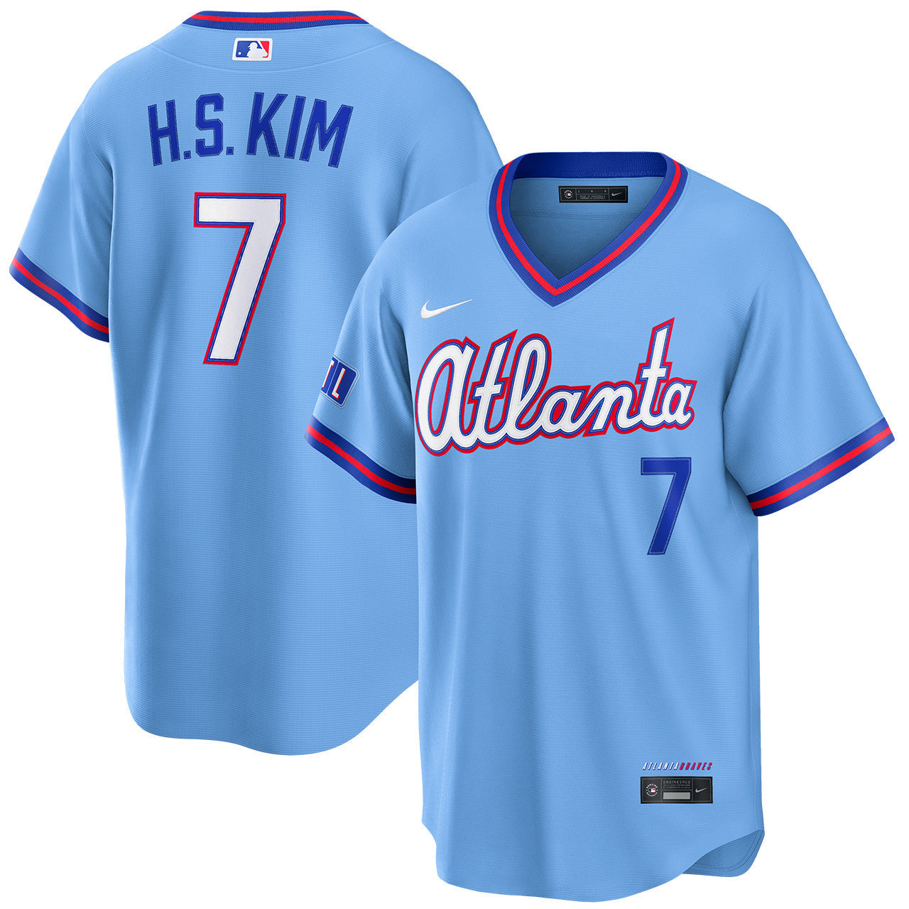 Ha-Seong Kim Atlanta Braves 2026 City Connect Stadium Jersey - Powder Blue