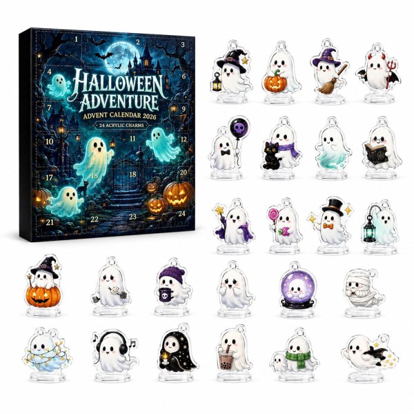 Halloween 2026 Advent Calendar 24 Days Spooky Mystery Ornaments Halloween Countdown Gift - Image 2