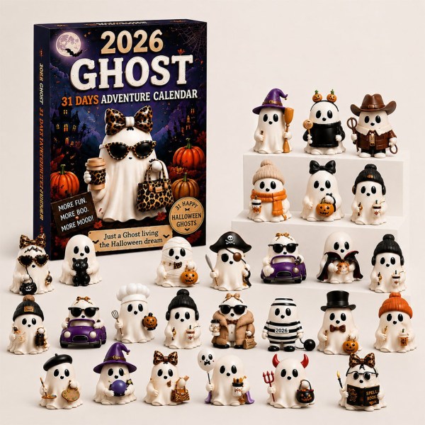 Halloween Ghost Adventure Advent Calendar 2026 24 Days Spooky Mystery Ornaments Halloween Gift - Image 2