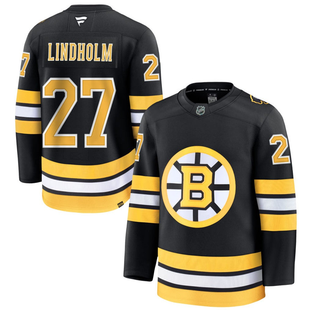 Hampus Lindholm Boston Bruins 2026 Home Premium Jersey - Black